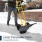 Best Choice Products 36in Hand Snow Pusher w/ 2 Wheels, Adjustable Handle, Blade Angle, Reflective Tape